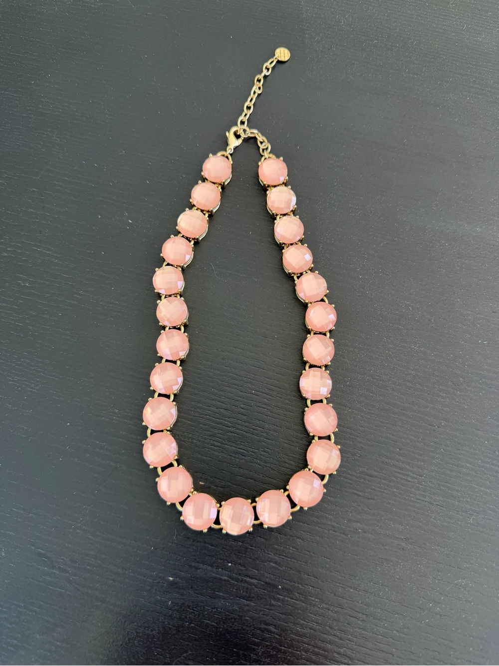 TALBOTS-  Pink Faceted Bead Statement Necklace - Women Jewelry